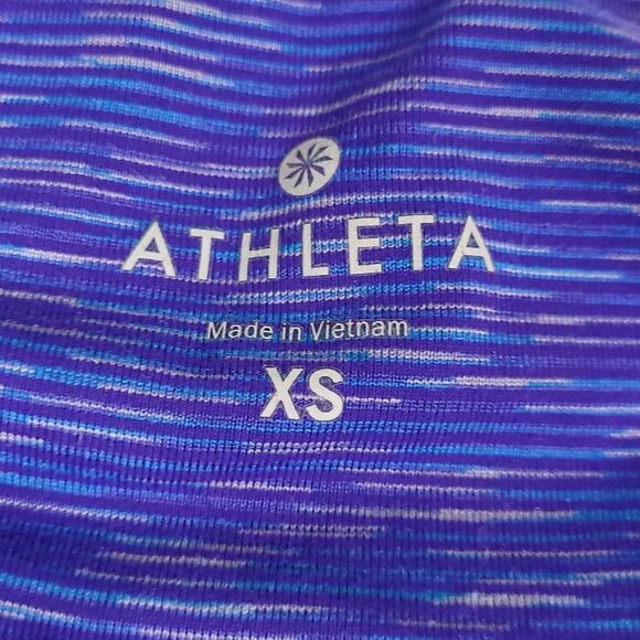XS ATHLETA CHATURANGA BLUE PURPLE CROP CROPPED RUNNING YOGA LEGGINGS extra small - Picture 7 of 10